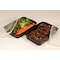 Cubeware Cubeware 16 oz. Rectangular Container Black Base With Clear Lid, PK150 CR-815B - alternate 6